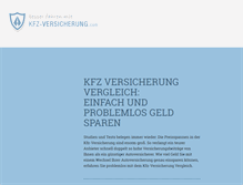 Tablet Screenshot of kfz-versicherung.com
